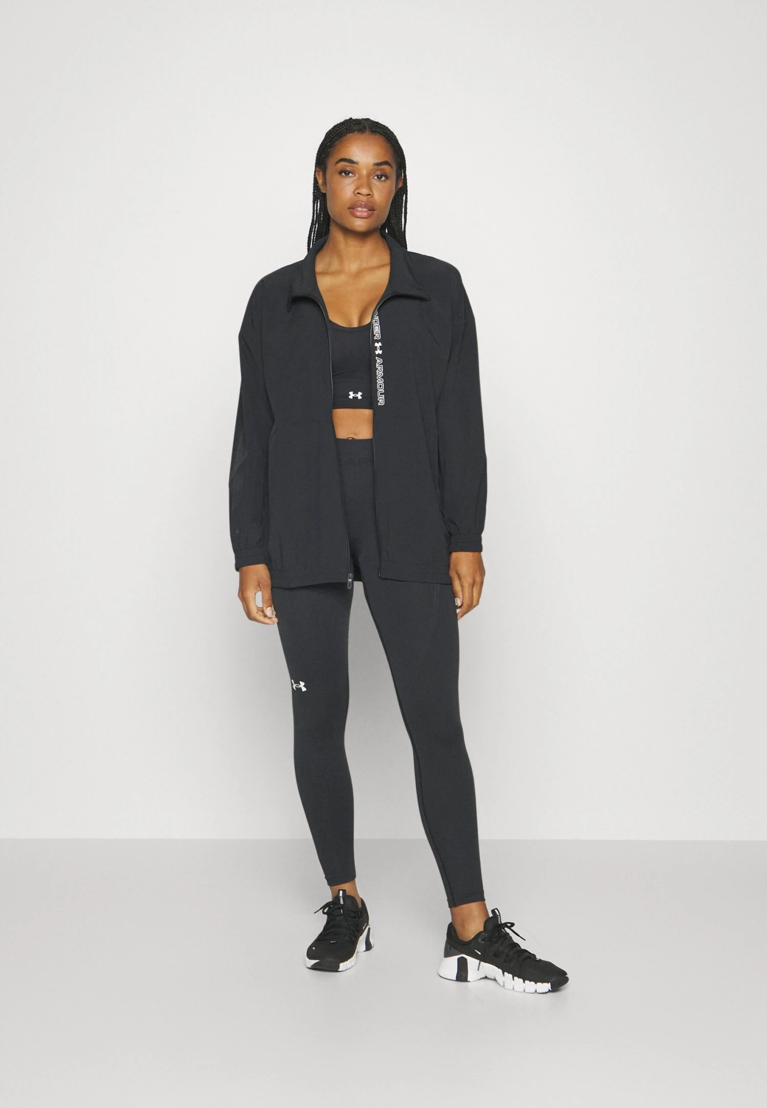 Under Armour Oversized Jacket - Windbreaker - Black/White 2 Under Armour Oversized Jacket - Windbreaker - Black/White - Image 2