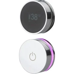 Milano Vis - Modern Digital Three Outlet Thermostatic Mixer Concealed Shower Valve - Chrome