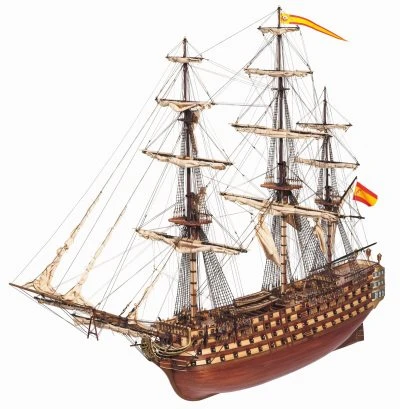 Occre Santisima Trinidad 1st Rate Ship 1:90 Scale Model Ship Kit 1 Occre Santisima Trinidad 1st Rate Ship 1:90 Scale Model Ship Kit