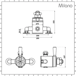 Milano Elizabeth - Traditional Dual Exposed Thermostatic Mixer Shower Valve - Chrome & White -JELLYCAT SALES 17887388 3