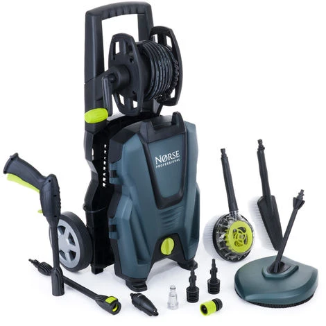 Electric Pressure Washer NORSE SK125 - 160 Bar 2350 Psi Power Jet With Patio Cleaner For Car Bike Garden - 24 Month Warranty 1 Electric Pressure Washer NORSE SK125 - 160 Bar 2350 Psi Power Jet With Patio Cleaner For Car Bike Garden - 24 Month Warranty
