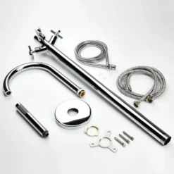 Freestanding Bathroom Tap Bath Shower Mixer Chrome Floor Mounted Free Standing -JELLYCAT SALES 23631965 4