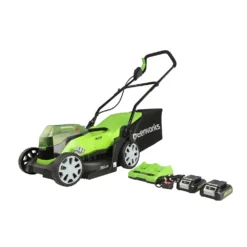 Greenworks 48V 36cm Lawnmower With 2 X 24V 2Ah Batteries & Charger