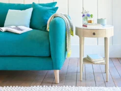 Mini Marmo Side Table In Light Oak