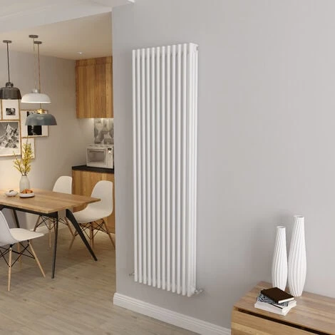 Traditional Radiator Central Heating Rads Cast Iron Style 3 Column Vertical 1800x560mm Grey White 1 Traditional Radiator Central Heating Rads Cast Iron Style 3 Column Vertical 1800x560mm Grey White