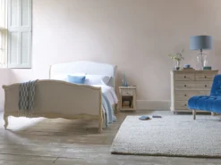 Double Antoinette Bed In Natural Cotton Linen Mix -JELLYCAT SALES 456907 be amt 9842