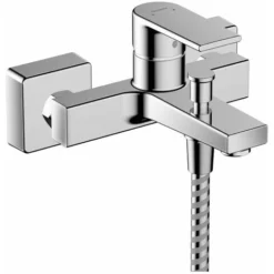 Hansgrohe Vernis Shape Wall Mounted Bathroom Bath Shower Mixer Tap Chrome Square