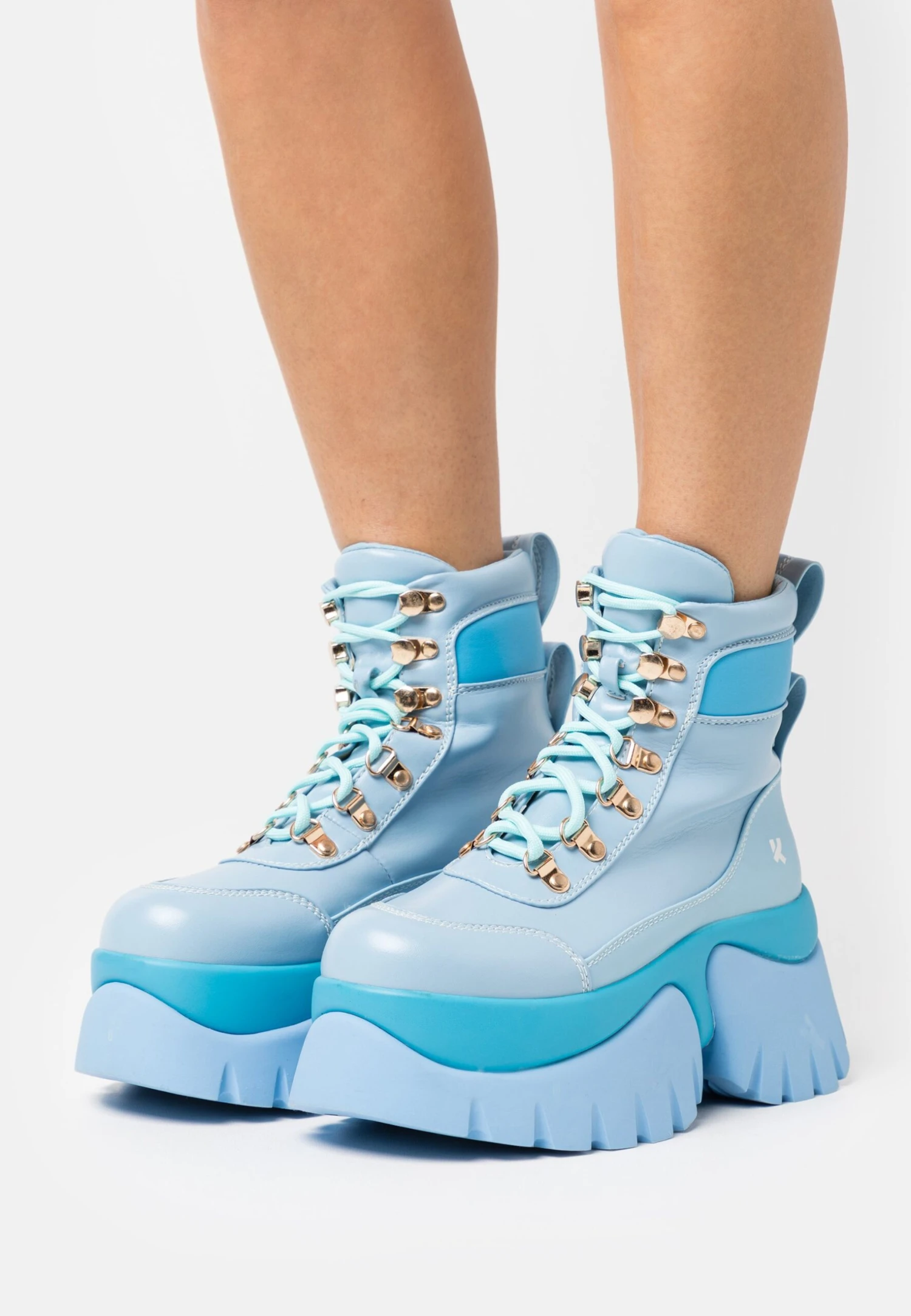 KOI FOOTWEAR Melanie Martinez Crybaby Platform Boots - Platform Ankle Boots - Blue 1 KOI FOOTWEAR Melanie Martinez Crybaby Platform Boots - Platform Ankle Boots - Blue