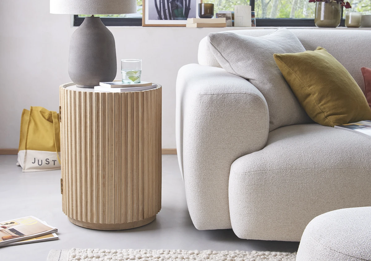 Bobbin Storage Side Table In Light Oak 1 Bobbin Storage Side Table In Light Oak