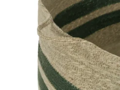 Wovens Large Oval Basket In Forest Green -JELLYCAT SALES 544601 log basket green 013