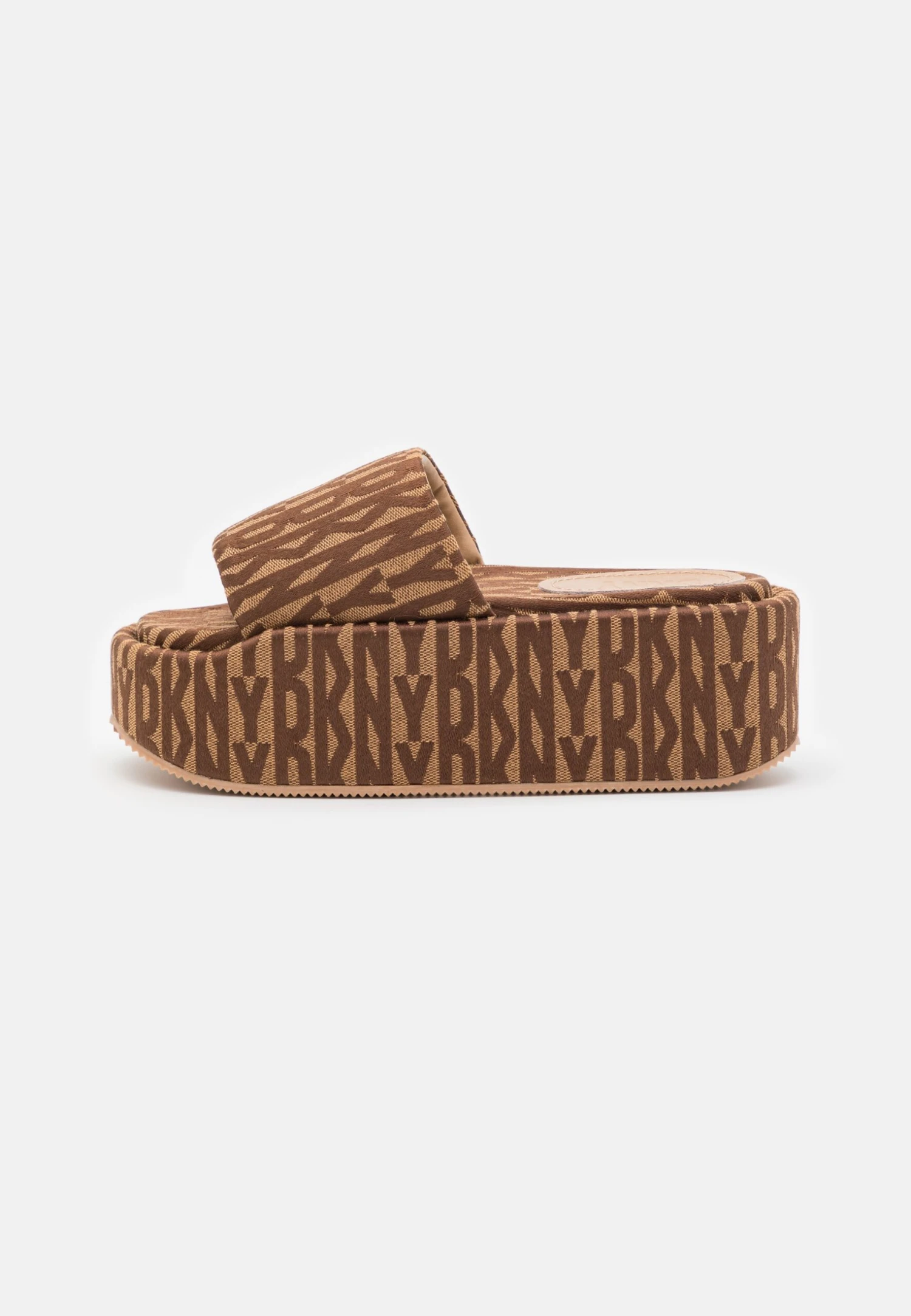 DKNY Vyra Platform Slide - Heeled Mules - Saddle/New Nude 2 DKNY Vyra Platform Slide - Heeled Mules - Saddle/New Nude - Image 2