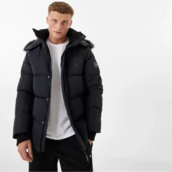 Jack Wills Quilted Parka Jacket