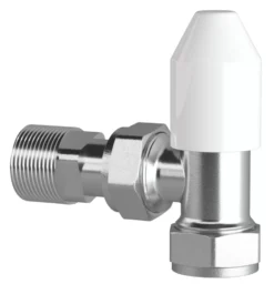 Drayton RT212 White Angled Thermostatic TRV & Lockshield 15mm X 1/2" -JELLYCAT SALES 679HG A2