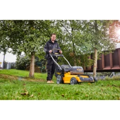 DeWalt DCMW564P2-GB 48cm Brushless Lawnmower With 2 X 5Ah Batteries & Charger -JELLYCAT SALES 777CD66C 1B68 44AC 87F7 FCA93BAA5339 huge