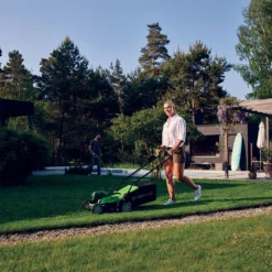 Greenworks 48V 36cm Lawnmower With 2 X 24V 2Ah Batteries & Charger -JELLYCAT SALES 84301F5C 16E2 443A 9059 04F8F91FA402 huge