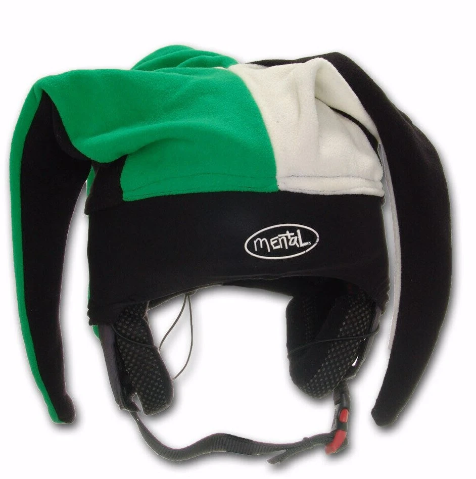 Jester Ski And Skate Helmet Cover-Black/Vanilla/Green 1 Jester Ski And Skate Helmet Cover-Black/Vanilla/Green