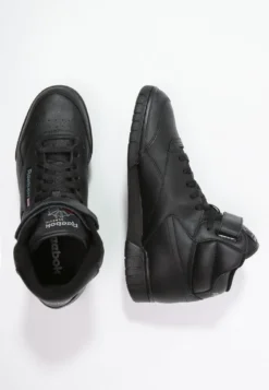 Reebok Classic Ex-O-Fit Leather Shoes - High-Top Trainers - Black -JELLYCAT SALES 8f990253c2f04a2399b9173418710bbd