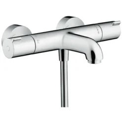 Hansgrohe Ecostat Set Thermostatic Bath/shower Mixer + Hand Shower 105mm 3 Jets + Shower Hose 125cm + Wall Bracket, Chrome -JELLYCAT SALES 90872307 3