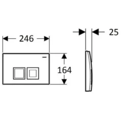 Geberit Toilet Set Duofix UP100 Support Frame + Livea Bello Rimless Toilet, Matt Grey + Softclose Seat + Matt Chrome Plate -JELLYCAT SALES 94588058 5