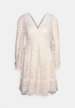 Needle & Thread Celestia Ribbon Mini Dress - Cocktail Dress / Party Dress - Champagne -JELLYCAT SALES 962aa03e180e4d0bbca508981c342aed scaled