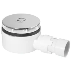 McAlpine Shower Trap With Non-Return Valve And 1 1/2" Outlet Chrome 90mm