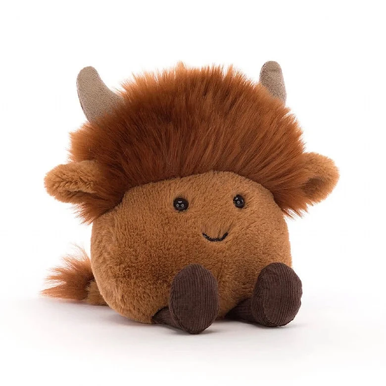 JELLYCAT AMUSEABEAN HIGHLAND COW 1 JELLYCAT AMUSEABEAN HIGHLAND COW