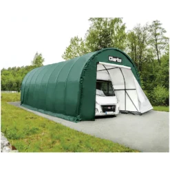Clarke CIG1432 X-Large Garage / Workshop With Round Roof – Green (32'x14'x12' / 9.7x4.3x3.65m)