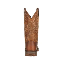 Durango Mens Brown Leather ST Western Work Boots -JELLYCAT SALES DB4343 back b500c8b1 8d84 42d0 bcf4 c1f35f17374f