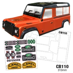 CB110 1/10 Crawler Body, 313mm Land Rover Defender 90 110 TRX4 LOSI AXIAL REDCAT HPI