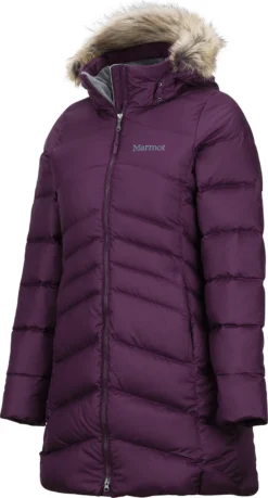Marmot Montreal Long Coat - Women's|-|Manteau Long Montreal - Femme -JELLYCAT SALES MAR 78570 7EDark 20Purple 7EFront 20Side