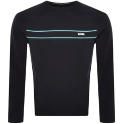 BOSS Righam Knit Jumper Navy