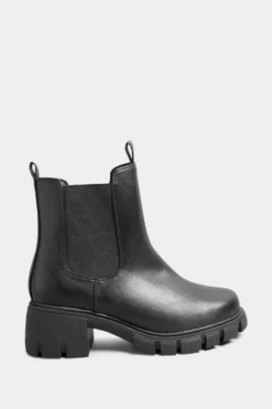 Yours Curve Wide Fit Chunky Sole Chelsea Boots -JELLYCAT SALES P85993s3 scaled