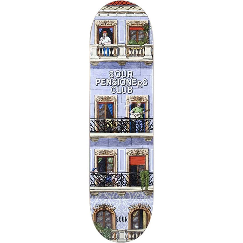 Sour Solution Pensioners Club Skateboard Deck 7.75" 1 Sour Solution Pensioners Club Skateboard Deck 7.75"