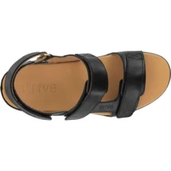Strive Womens Aruba Orthotic Sandals - Black -JELLYCAT SALES Strive Aruba Black 2 23