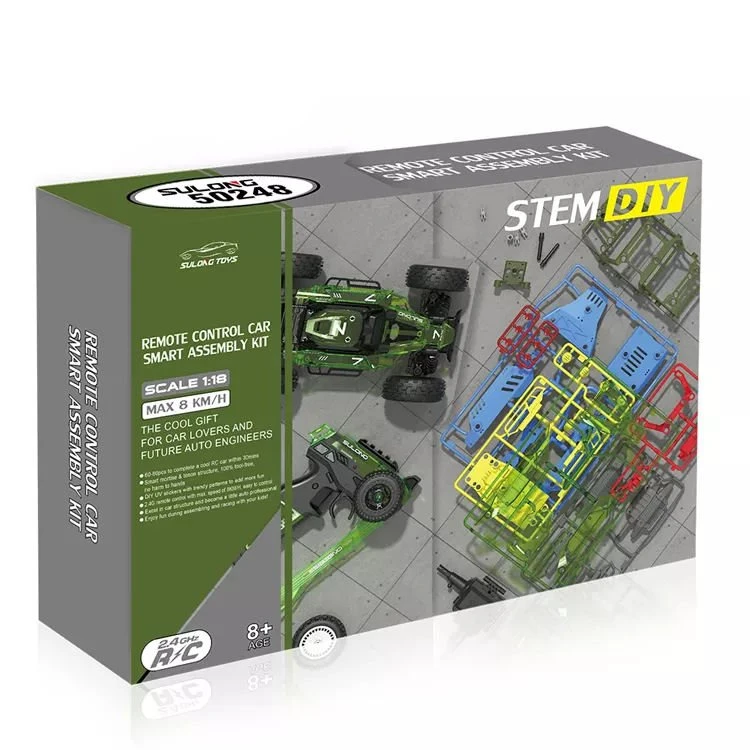 Sulong Toys STEM DIY 1:18th 2WD Radio Control RC Car Kit Green Buggy 3 Sulong Toys STEM DIY 1:18th 2WD Radio Control RC Car Kit Green Buggy - Image 3