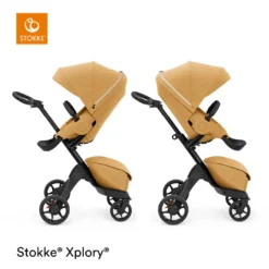 Stokke® Xplory® X Stroller 8 Stokke® Xplory® X Stroller -JELLYCAT SALES Xplory X GoldenYellow Seat Parent Forward RT 1