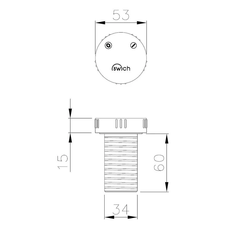 Abode Swich Diverter Valve Round With High Resin Filter Chrome 4 Abode Swich Diverter Valve Round With High Resin Filter Chrome - Image 4