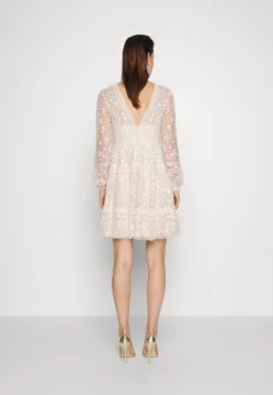 Needle & Thread Celestia Ribbon Mini Dress - Cocktail Dress / Party Dress - Champagne -JELLYCAT SALES aee1182783ee427a8869eec9d2e41547 scaled