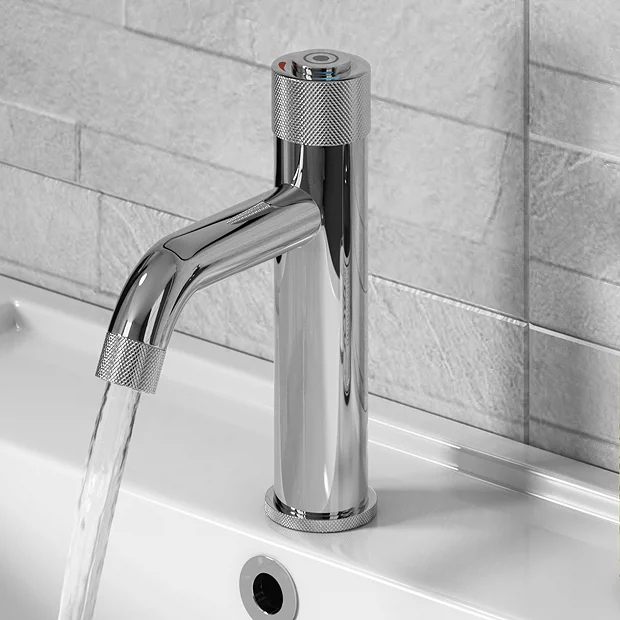 Arezzo Chrome Industrial Style 1-Touch Basin Tap 2 Arezzo Chrome Industrial Style 1-Touch Basin Tap - Image 2