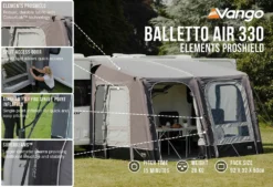 Vango Balletto Air 330 Elements ProShield Caravan Awning (2023) -JELLYCAT SALES balletto air 330 lf1