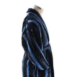 Bown Of London Salcombe Egyptian Cotton Velour Dressing Gown - Blue/Navy -JELLYCAT SALES bown of london salcombe egyptian cotton velour dressing gown bluenavy 31012589