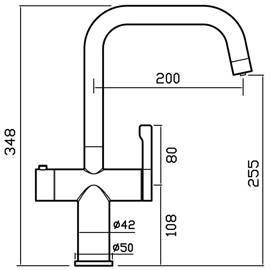Clearwater Magus U Spout 3 In One Hot Water Kitchen Tap Copper 3 Clearwater Magus U Spout 3 In One Hot Water Kitchen Tap Copper - Image 3