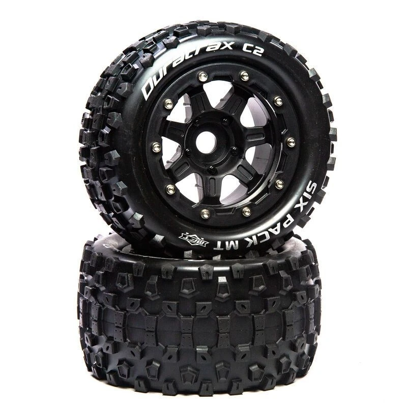 Duratrax SixPack MT Belted 2.8" Pre-Mounted Truck Tires (2) 1 Duratrax SixPack MT Belted 2.8" Pre-Mounted Truck Tires (2)