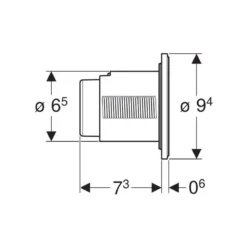 Geberit Type10 Dual Flush Button Matt/Gloss Chrome -JELLYCAT SALES geberit 116055kn1 4