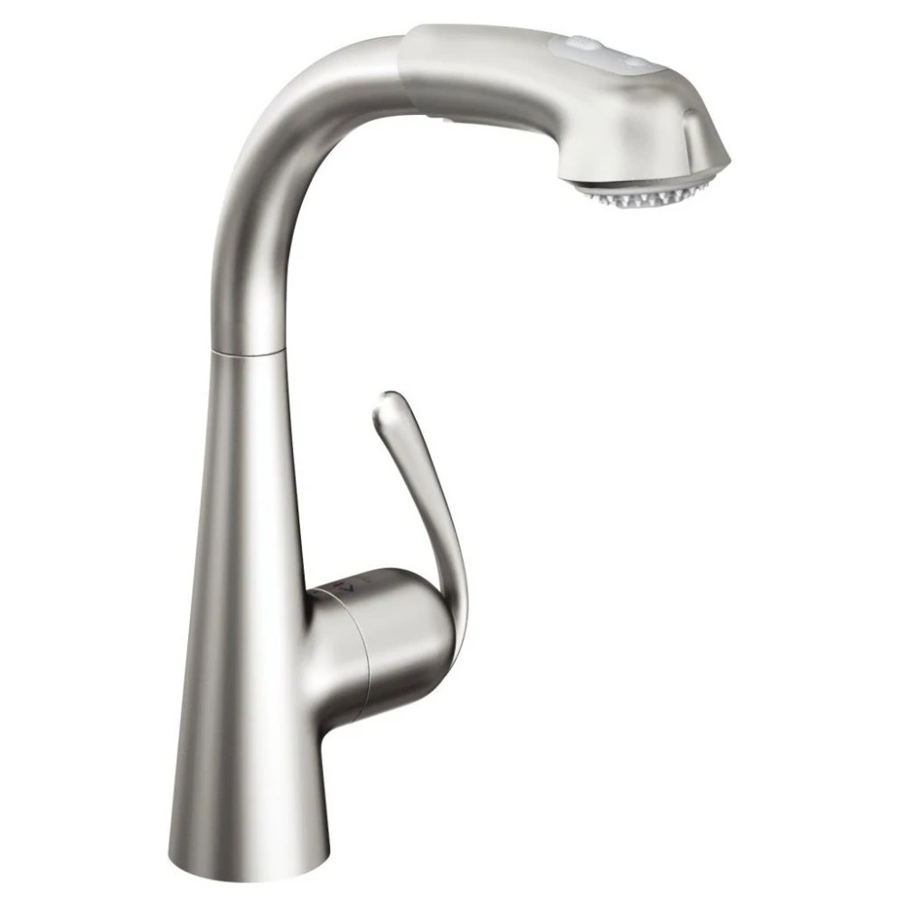 Grohe Zedra Sink Mixer With Pull Out 1/2″ 32553 Stainless Steel 1 Grohe Zedra Sink Mixer With Pull Out 1/2″ 32553 Stainless Steel