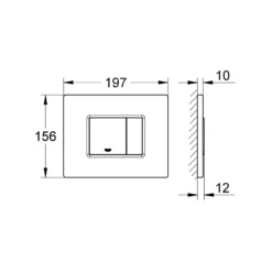 Grohe Skate Cosmopolitan Flush Plate 38732 Sunrise -JELLYCAT SALES grohe 38732gl0 3
