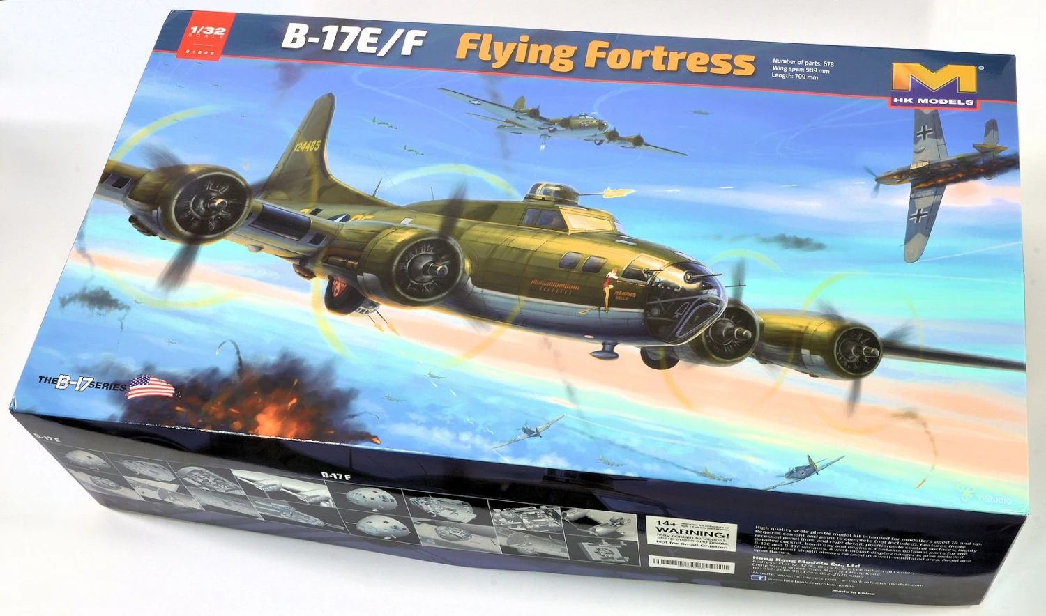 HK Models 1/32 Scale B-17E/F Flying Fortress Plastic Model Kit 1 HK Models 1/32 Scale B-17E/F Flying Fortress Plastic Model Kit