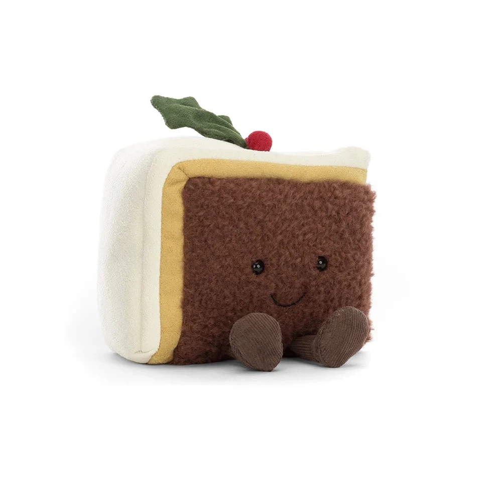 JELLYCAT AMUSEABLE SLICE OF CHRISTMAS CAKE 1 JELLYCAT AMUSEABLE SLICE OF CHRISTMAS CAKE