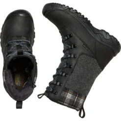 Keen Greta Tall WP Boots Women Black/black Plaid -JELLYCAT SALES keen greta tall wp boots women black black plaid 4
