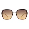 Ted Baker Butterfly Gold Brown Gold Gradient TB1657 Noa Sunglasses